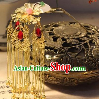 Top Chinese Traditional Wedding Headpieces Hair Jewelry Bridal Hair Clasp Hairpins Set