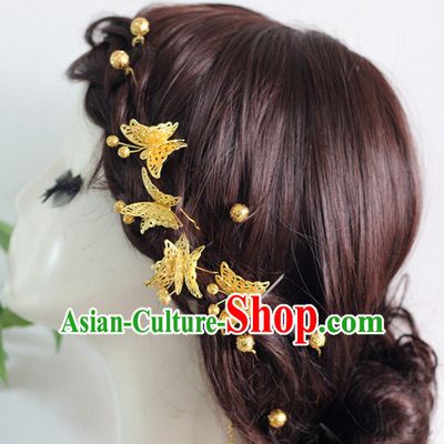Top Chinese Traditional Wedding Headpieces Hair Jewelry Bridal Hair Clasp Hairpins Set