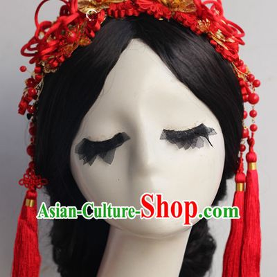 Top Chinese Traditional Wedding Bridal Phoenix Coronet Crown Headpieces Hair Jewelry Bridal Hair Clasp Hairpins Set