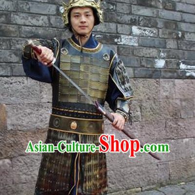 Ancient Chinese Solider Body Armor Costumes Complete Set