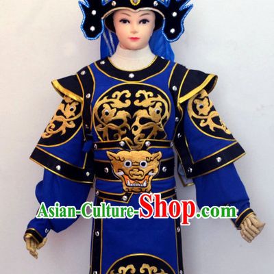 Ancient Chinese Solider General Opera Costumes Complete Set