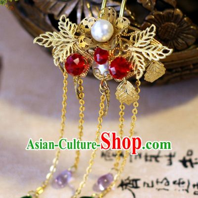 Top Chinese Traditional Wedding Headpieces Hair Jewelry Hair Clasp Hairpins
