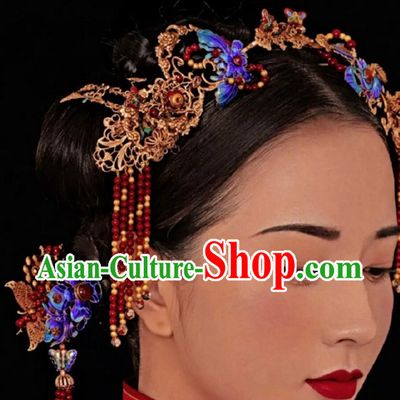 Top Chinese Traditional Wedding Headpieces Hair Jewelry Hair Clasp Hairpins