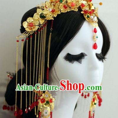 Top Chinese Traditional Wedding Headpieces Hair Jewelry Hair Clasp Hairpins