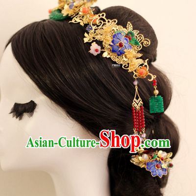 Top Chinese Traditional Wedding Headpieces Hair Jewelry Hair Clasp Hairpins