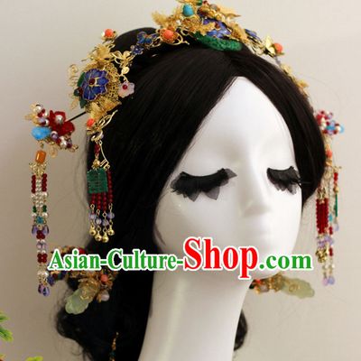 Top Chinese Traditional Wedding Headpieces Hair Jewelry Hair Clasp Hairpins