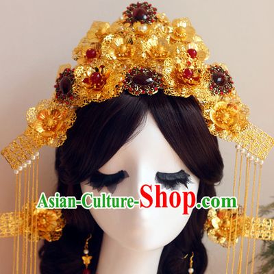 Top Chinese Traditional Wedding Headpieces Hair Jewelry Hair Clasp Hairpins