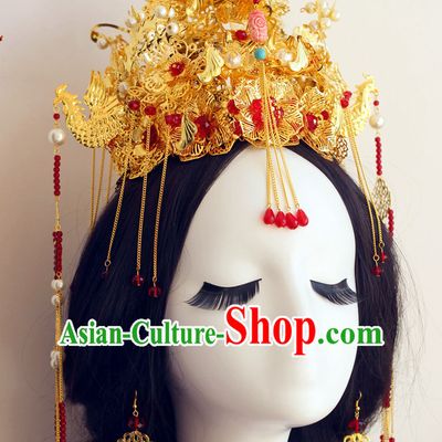 Top Chinese Traditional Wedding Headpieces Hair Jewelry Hair Clasp Hairpins