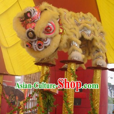 Modern Chinese Style Fut San Southern Lion Dance Equipments Complete Set
