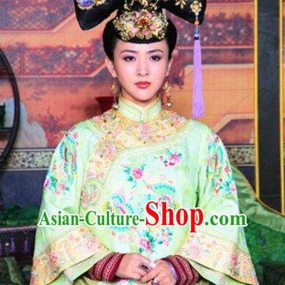 Ancient Chinese Princess Black Wigs and Hair Accessories for Women