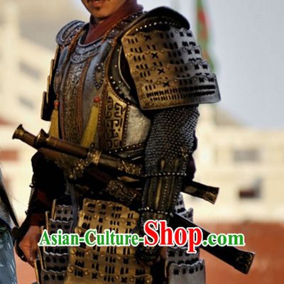 Ancient Chinese General Superhero Body Armor Costumes Complete Set for Men