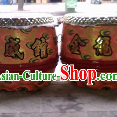 24 Inches Custom Made Big Lion Dance Wooden Drum