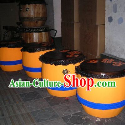 Luminous 24 Inches Chinese Traditional Big Lion Dance Wooden Drum