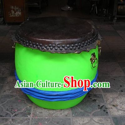 Luminous 24 Inches Chinese Traditional Big Lion Dance Wooden Drum