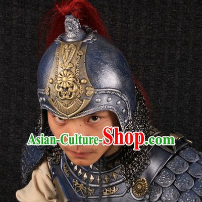 Top Chinese Ancient General Armor Helmet Hat
