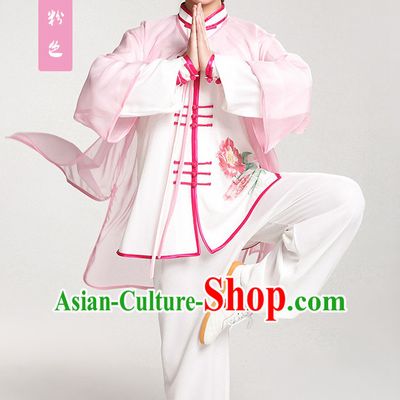 Top Chinese Traditional Taiji Tai Chi Clothes Uniform Complete Set for Women or Men