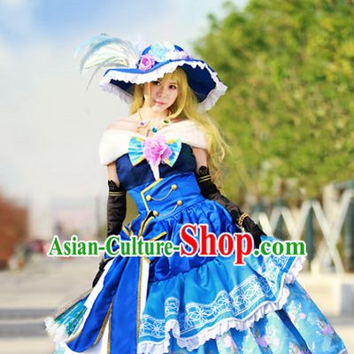 Custom Made Lovelive Cosplay Costumes and Hat Complete Set for Women or Girls