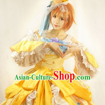 Custom Made Lovelive Cosplay Costume and Headwear Complete Set for Women or Girls