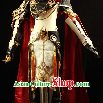Made to Order Chinese Ancient Style Superhero Cosplay Costumes and Headdress Complete Set for Women or Men