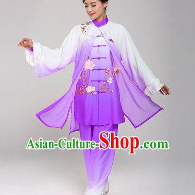 Top Chinese Traditional Martial Arts Tai Chi Kung Fu Gongfu Competition Championship Clothes Suits Uniforms