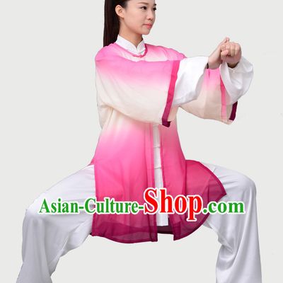 Top Chinese Traditional Competition Championship Tai Chi Taiji Clothing Three Pieces Suits Uniforms