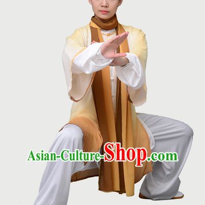 Top Chinese Traditional Competition Championship Tai Chi Taiji Clothing Three Pieces Suits Uniforms