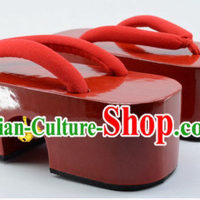High Heel Janpanese Asian Ancient Traditional Style Slippers Geta