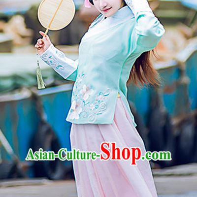 Traditional Chinese Ming Dynasty Dress Chinese Hanfu Clothing Cloth China Attire Oriental Dresses Complete Set for Women