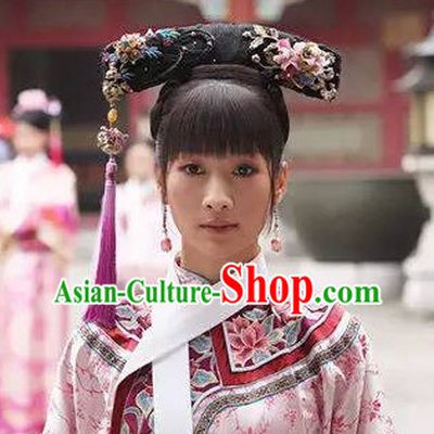 Traditional Asian Chinese Manchu Qing Style Headwear Headpieces