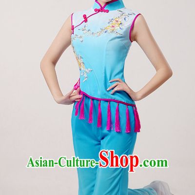 Traditional Chinese Dance Costumes Cloth China Attire Oriental Dresses Complete Set for Women
