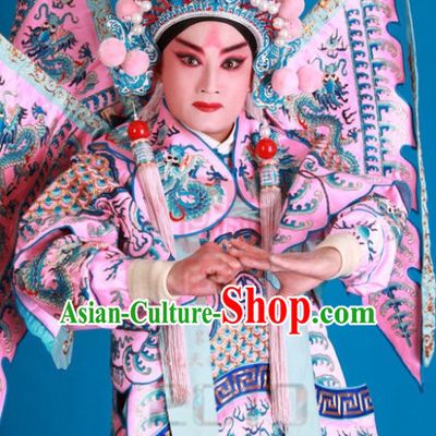 Chinese Beijing Opera Costumes Peking Opera Costume Wusheng Armor Complete Set for Men