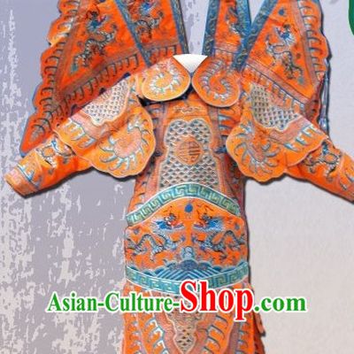 Chinese Beijing Opera Costumes Peking Opera Costume Wusheng Armor Complete Set for Men