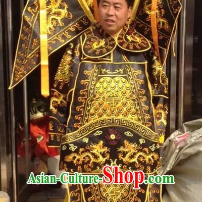 Chinese Beijing Opera Costumes Peking Opera Costume Wusheng Armor Complete Set for Men