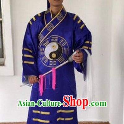 Chinese Beijing Opera Costumes Peking Opera Taoist Costume Complete Set for Men