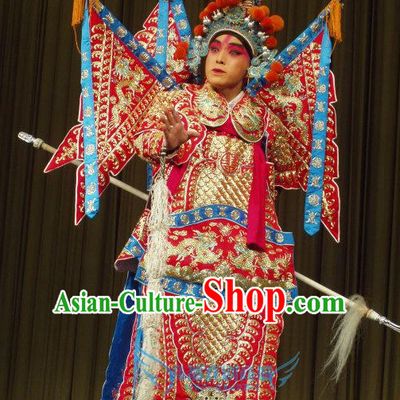 Chinese Beijing Opera Costumes Peking Opera Superhero Costume Complete Set for Men