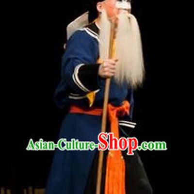Chinese Beijing Opera Costumes Peking Opera Fisherman Old Man Costume Complete Set for Men
