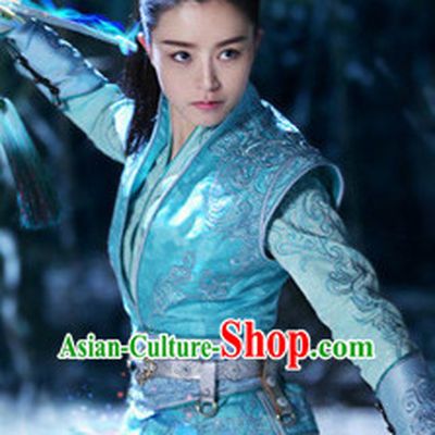 Chinese Traditional Dress Clothing Hanfu National Costumes China Gown Wear and Hair Accessories Complete Set