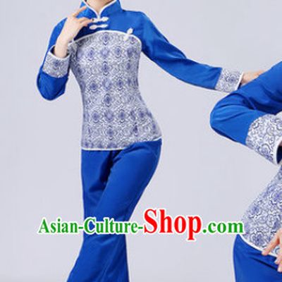 Chinese Dance costume Dance Classes Uniforms Folk Dance Traditional Cultural Dance Costumes Complete Set