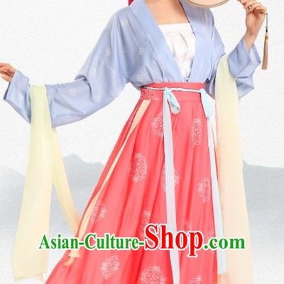 Chinese Traditional Clothing Hanfu Dresses Complete Set for Women