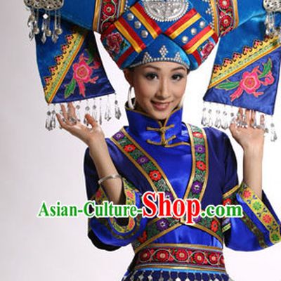 Chinese Folk Dance Ethnic Wear China Clothing Costume Ethnic Dresses Cultural Dances Costumes Complete Set for Men