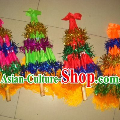 Traditional Dance Props Flower Umbrella Yangge Dancing Prop Folk Decorations for Men Women Adults