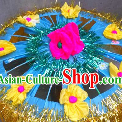 Traditional Dance Props Flower Umbrella Yangge Dancing Prop Folk Decorations for Men Women Adults Kids Children
