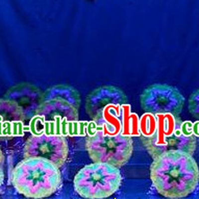 Traditional Dance Props Flower Umbrella Yangge Dancing Prop Folk Decorations for Men Women Adults Kids Children
