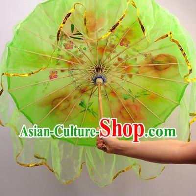 Traditional Dance Props Flower Umbrella Yangge Dancing Prop Folk Decorations for Men Women Adults Kids Children