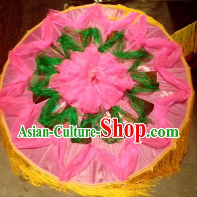 Traditional Dance Props Flower Umbrella Yangge Dancing Prop Folk Decorations for Men Women Adults Kids Children