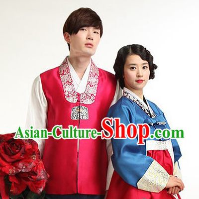 South Korean Style Couple Embroidered Clothing Traditional Korean Dress Traditional National Costume