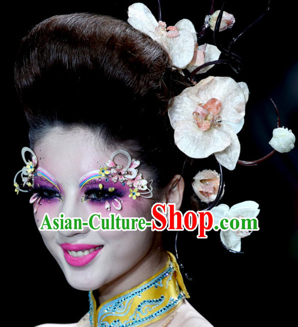 Chinese Traditional Style Flower Hair Jewelry Set