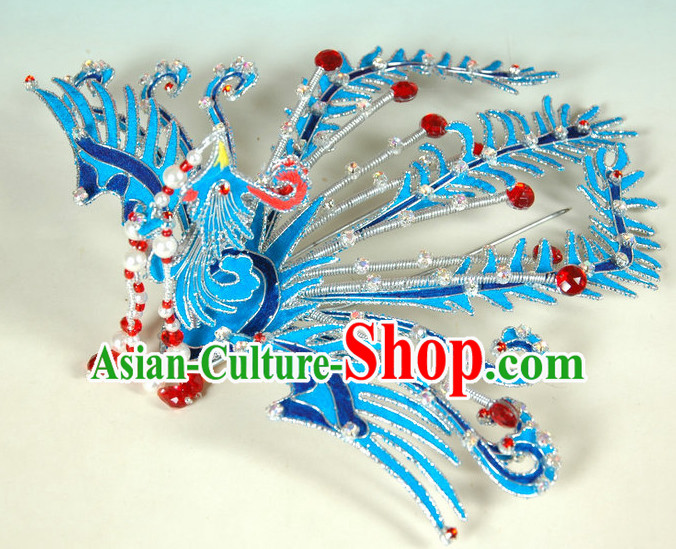 Chinese Ancient Opera Style Lady Phoenix Hairpin Headwear Hair Accessories for Women