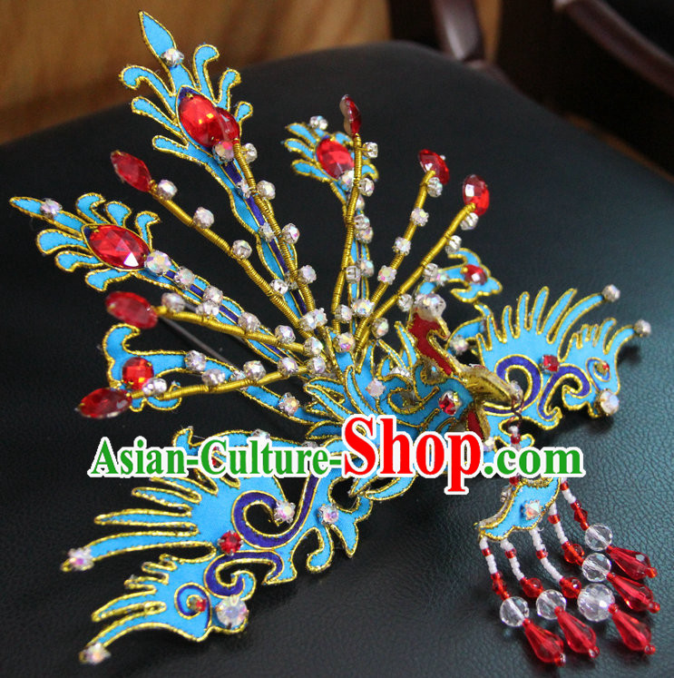 Chinese Ancient Opera Style Phoenix Hairpin Headwear Hair Accessories for Women