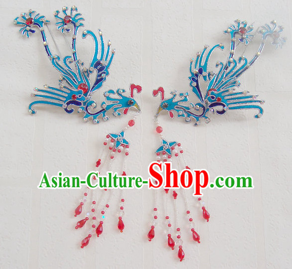 Chinese Ancient Opera Style Phoenix Hairpin Headwear Hair Accessories for Women